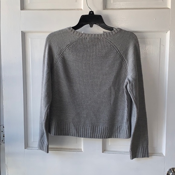 Covington petite cropped top gray sweater size MP - Picture 3 of 5